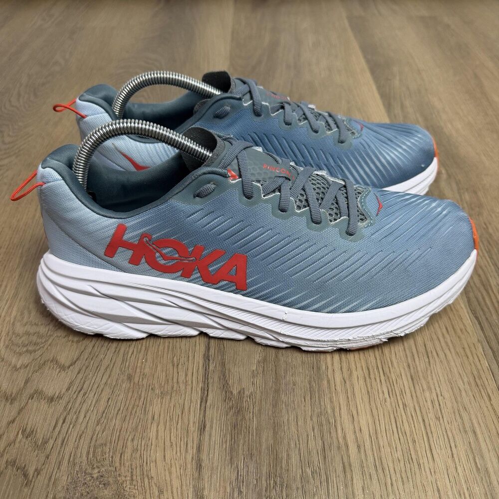 Hoka One One Rincon 3 Shoes Mens Size 9.5 Blue Running Cushioned Sneakers